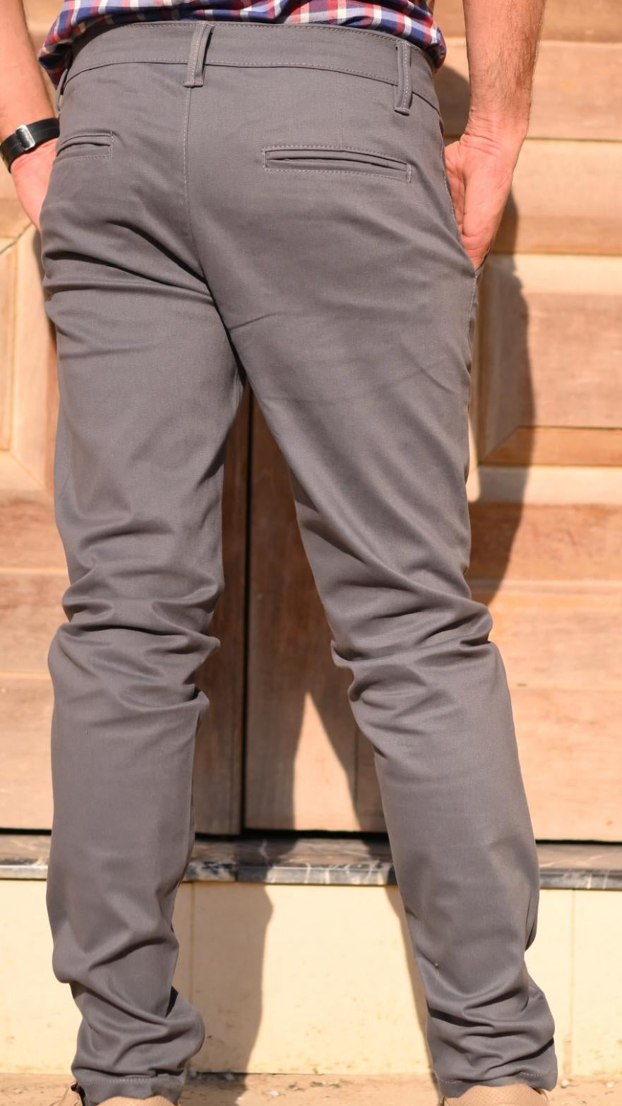 Men's Dark Gray Cheeno Pants