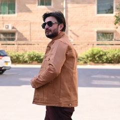 Men's Camel Denim Jacket