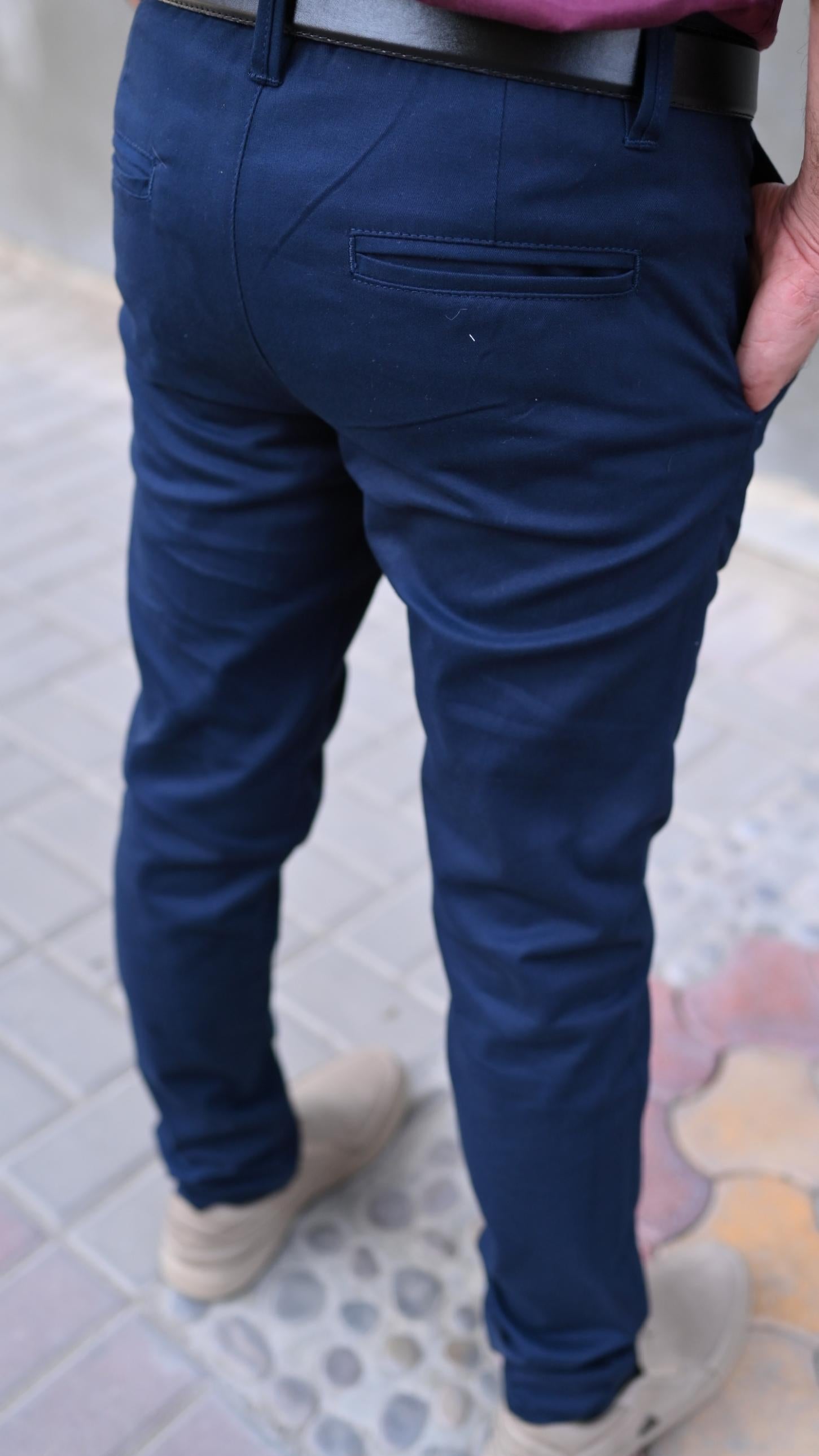 Men's Blue Chino Pants