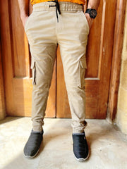 Men's Basic Light Cream Cargo Pant