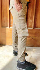 Men's Basic Light Cream Cargo Pant