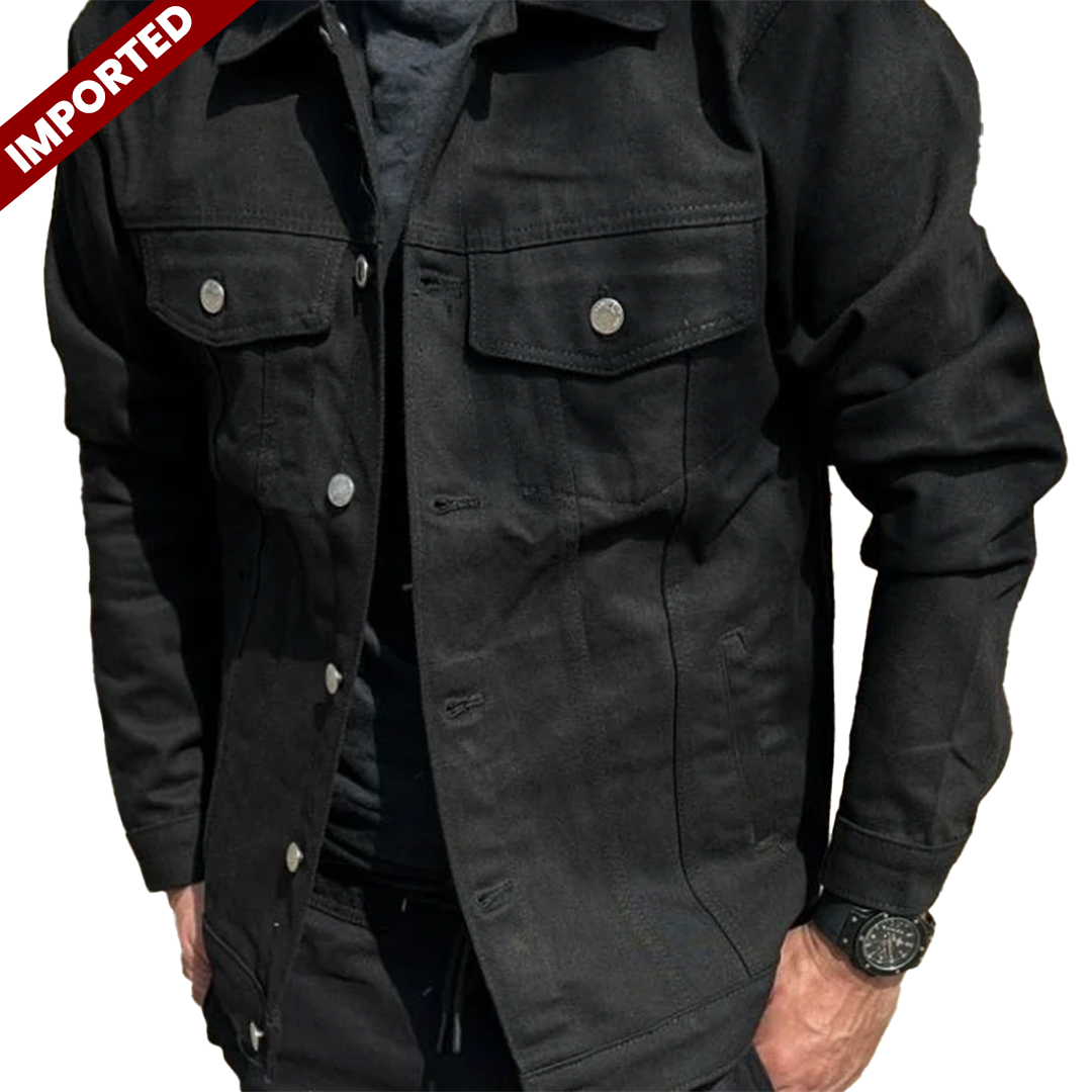 Men's Black Denim Jacket