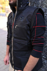 Men's Sleevless Cargo Jacket
