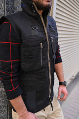 Men's Sleevless Cargo Jacket