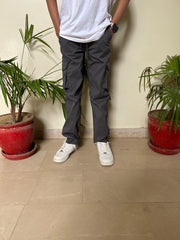LOOSE FIT POWER STRECH CARGOS GREY COLOUR