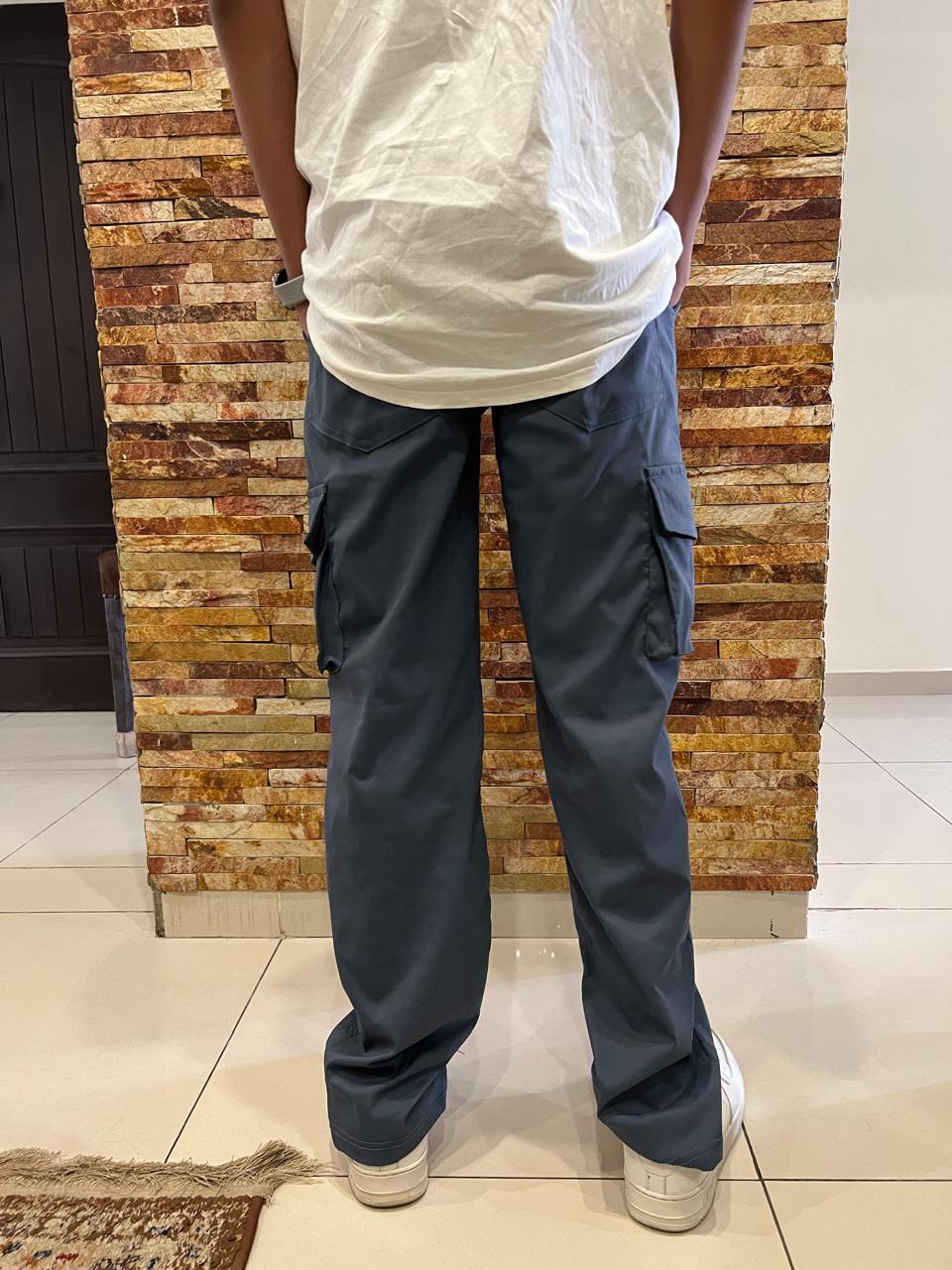 LOOSE FIT POWER STRECH CARGOS PATROL BLUE COLOUR