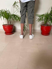 3 QUARTER POWER STRECH LIGHT GREEN SHORTS