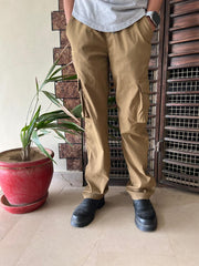 LOOSE FIT POWER STRECH CARGOS CAMEL COLOUR