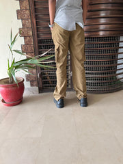 LOOSE FIT POWER STRECH CARGOS CAMEL COLOUR